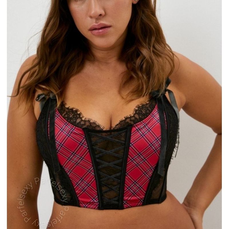 Victoria Secret Dream Angels Unlined Balconette Corset Bra Top M M-DD 11196981