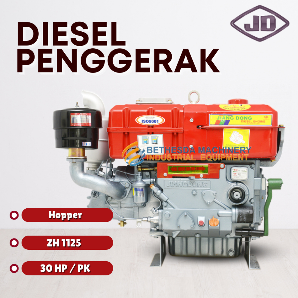 Mesin Diesel 30 PK Engine Penggerak 30 HP Engkol ZH 1125