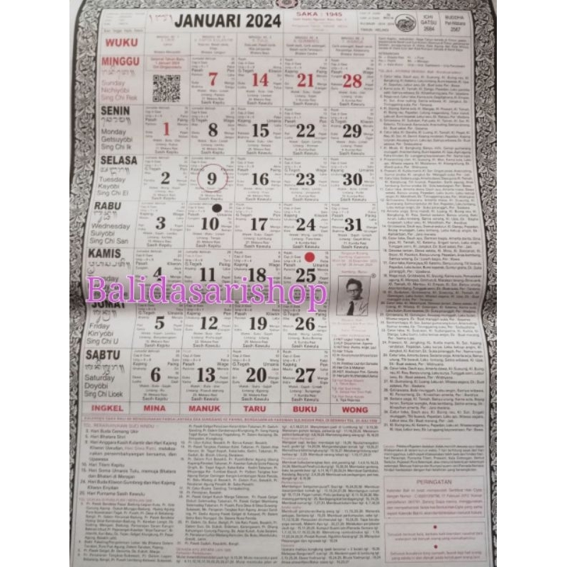 

KALENDER BALI 2024
