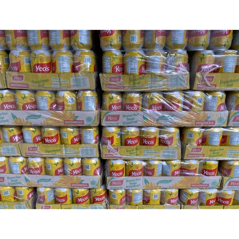 

minuman kaleng yeos chrysanthemum isi 24 kaleng
