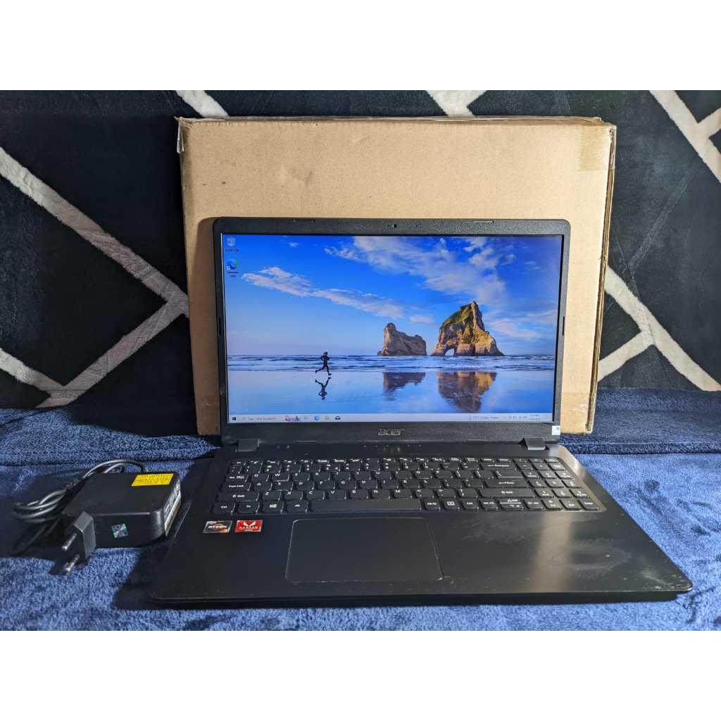 Laptop Gaming Desain Acer Aspire A315 Ryzen 3 3200U Slim SSD Mulus