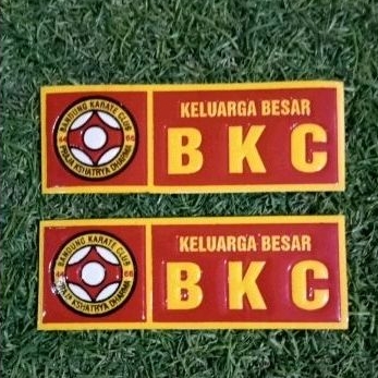 Stiker Embos Timbul Logo BKC / BANDUNG KARATE CLUB ( Sepasang )