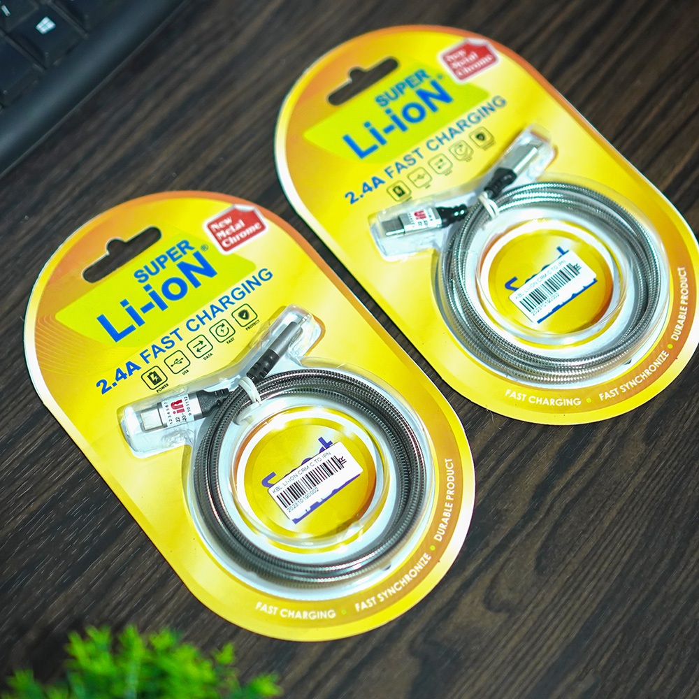 KABEL CHARGER LI-ION CHROME TYPE C To IPHONE KABEL CHARGER FAST CHARGING LI-ION KABEL DATA C TO LIGH