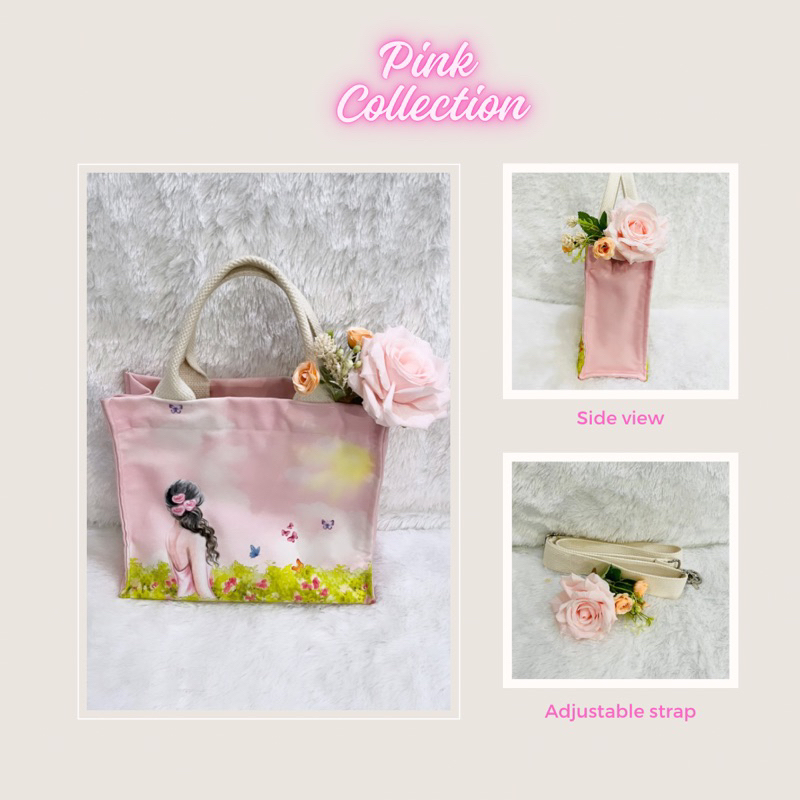 Tas kanvas wanita / sling canvas bag / tas selempang / SUNSHINE / lylia doodwear