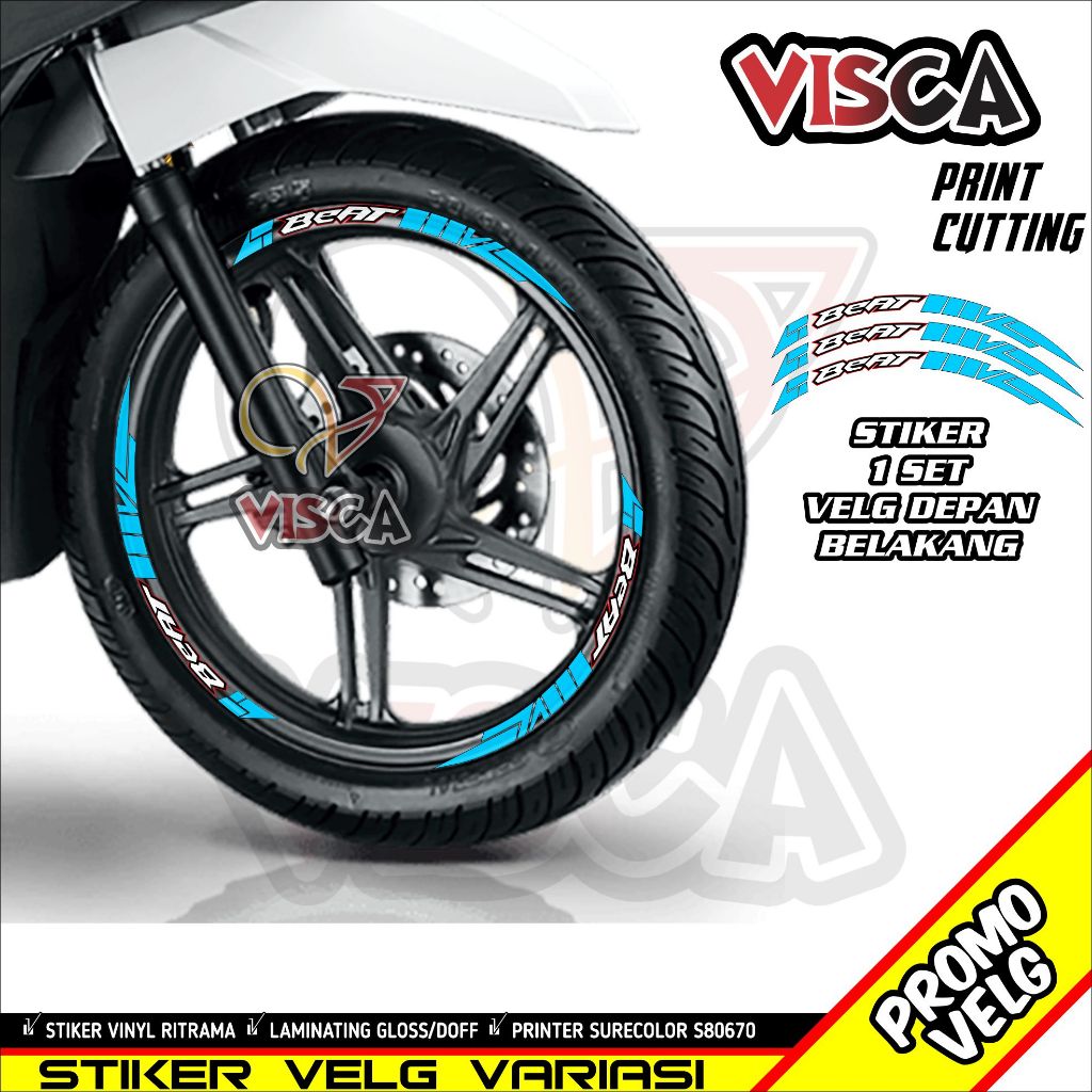 Stiker Velg List Velg Motor Stiker Velg Beat Variasi Beat Abstrack