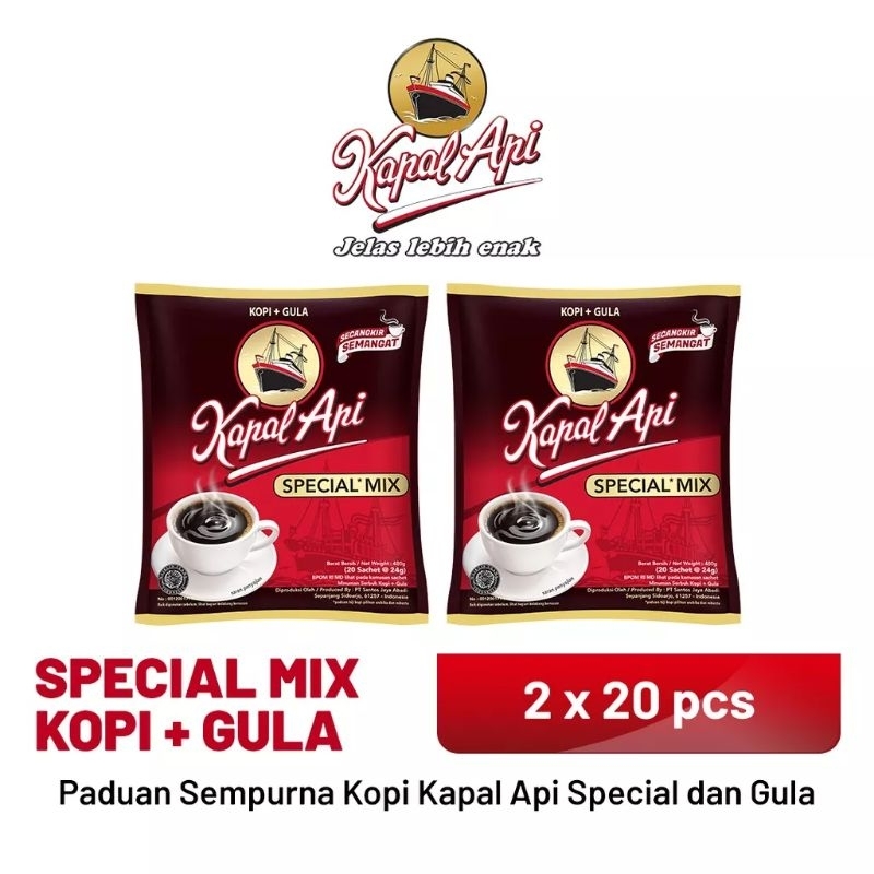 kapal Api Special Mix 2 Bag (4renceng)