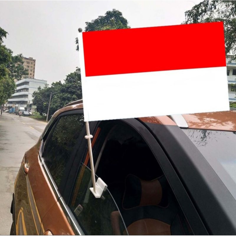 Tiang Bendera Jendela Mobil / Car Flagpole Braket Holder Tiang Bendera Mobil