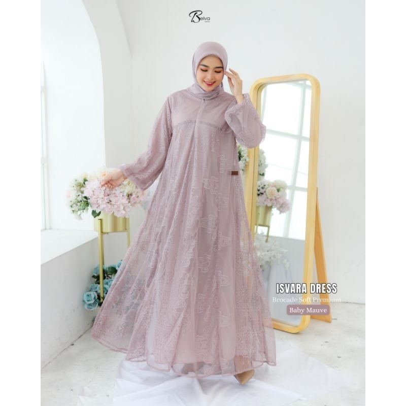 isvara dress//belva fashion//gamis//dress//terbaru//terkini//baju wanita