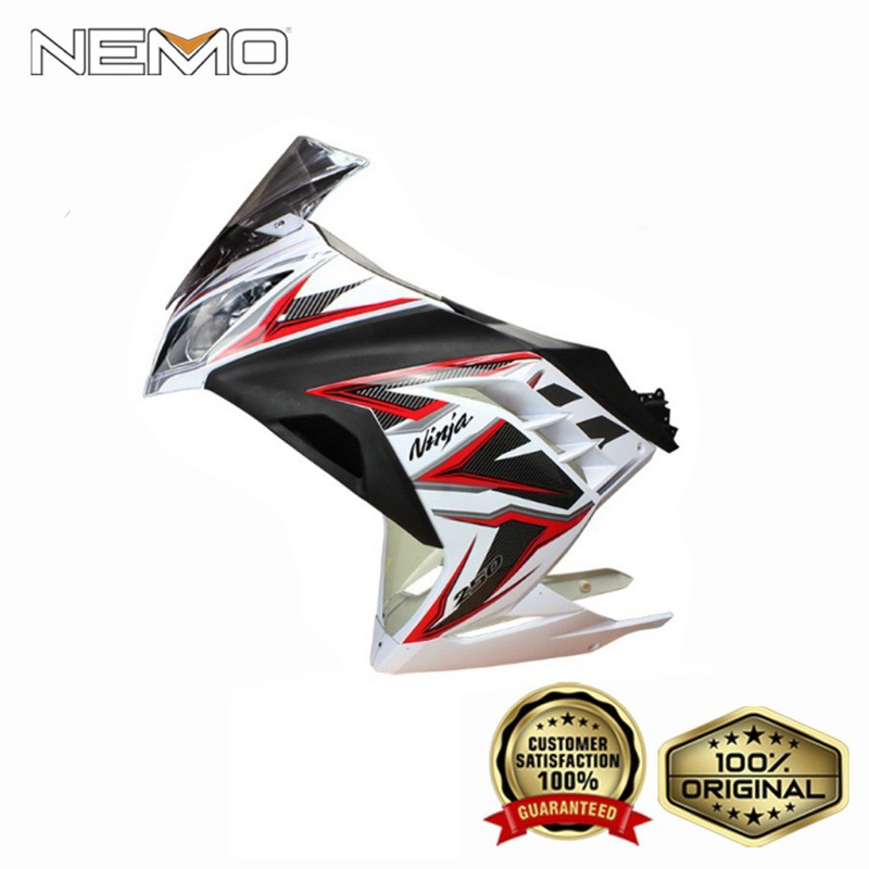 FAIRING NINJA 250FI BODY DEPAN NINJA 250FI ( PAKET LENGKAP ) + LAMPU DEPAN NINJA FI LAMA