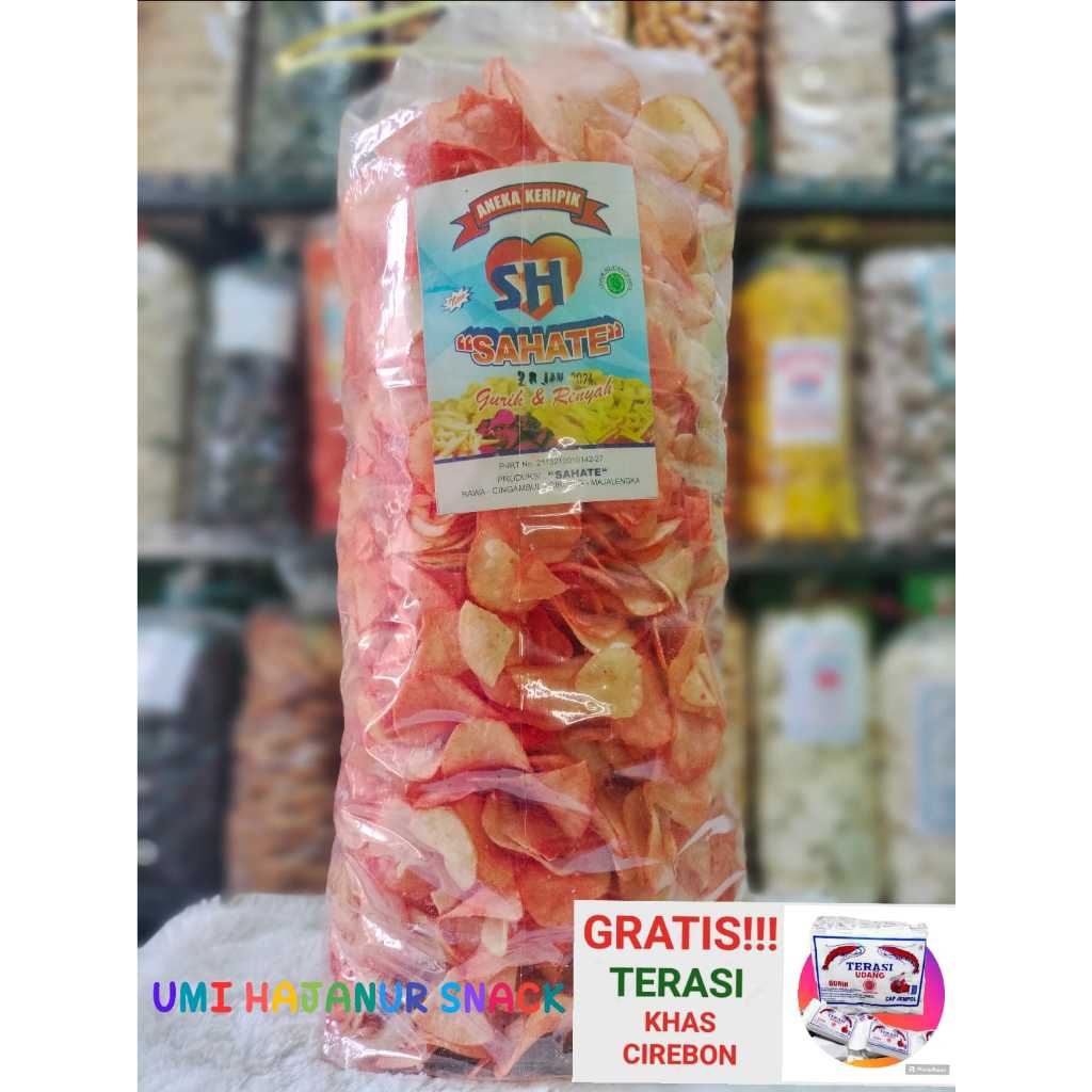 

(GRATIS TERASI) CEMILAN//250GRAM KERIPIK SINGKONG RASA BALADO//SNACK//HARGA GROSIR