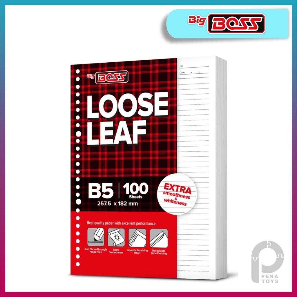 

Loose Leaf Big Boss B5 100 Garis