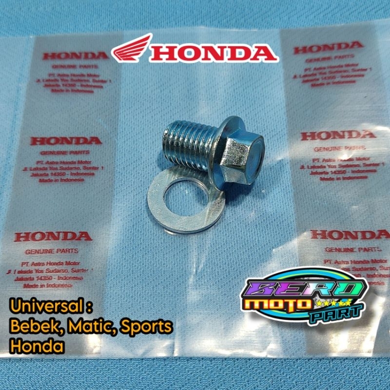 Baut tap oli tutup pembuangan oli Honda Beat Vario Supra Cb150