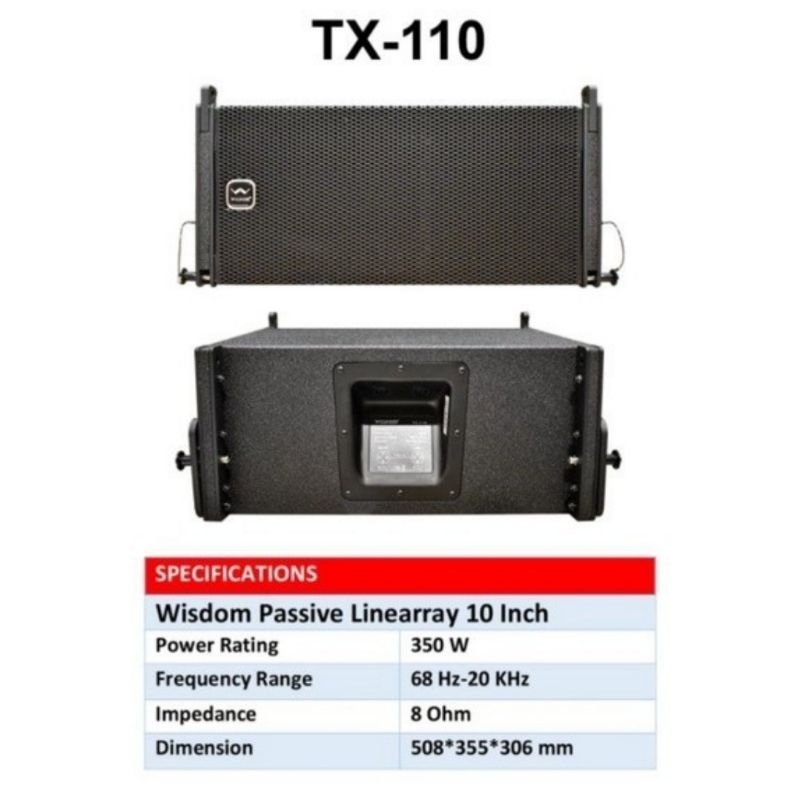 SPEAKER WISDOM TX 110 ORIGINAL LINE ARRAY PASIF WISDOM TX110