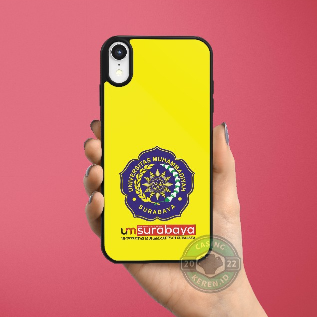 Phone Case HP Universitas Muhammadiyah SURABAYA Kesing Casing iPhone X 11 12 13 14 15 Mini Pro Max