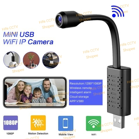 Camera Spy - Kamera App V380 Tersembunyi CCTV Model USB Flexible