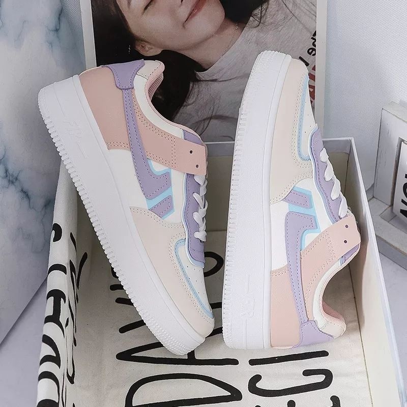 Sepatu sneakers wanita korea terbaru ELVIRA - sepatu wanita kasual - sepatu sekolah kuliah