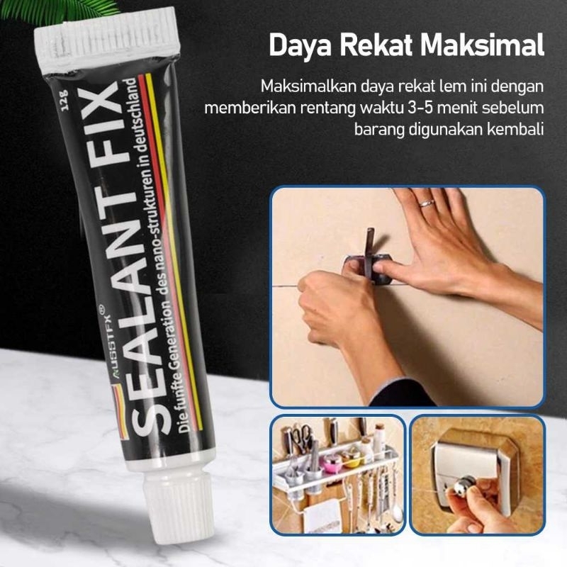 

SEALANT FIX Lem Power Glue Nail Free Strong Adhesive 12 gr