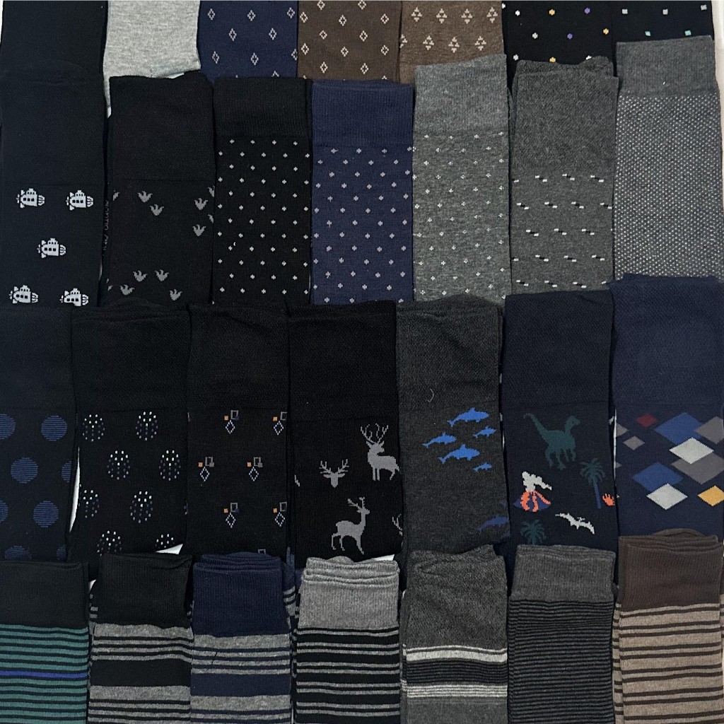 KAOS KAKI PANJANG MOTIF ( 6 PCS ) / KAOS KAKI PANJANG / KAOS KAKI PANJANG PRIA / KAOS KAKI PANJANG C