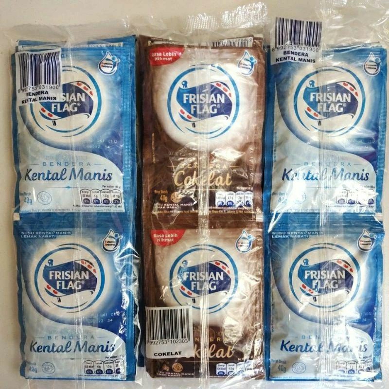 

Susu kental manis Frisian flag bendera renceng isi 6 sachet