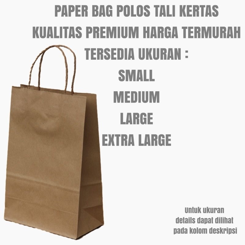 

PAPER BAG TALI KERTAS SIZE S