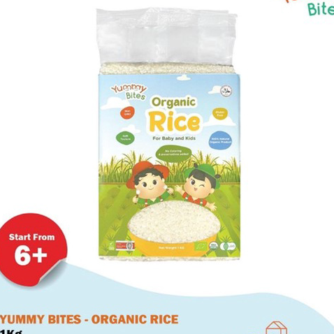 

➠❉✳ Yummy BItes BEras putih Organik 1kg Bionic farm beras organic 1kg / Bionicfarm organic rice 1kg Ready