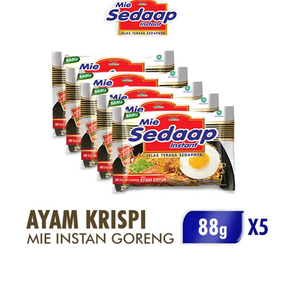 

Best Mie Sedaap Goreng Ayam Krispi 88gr x5