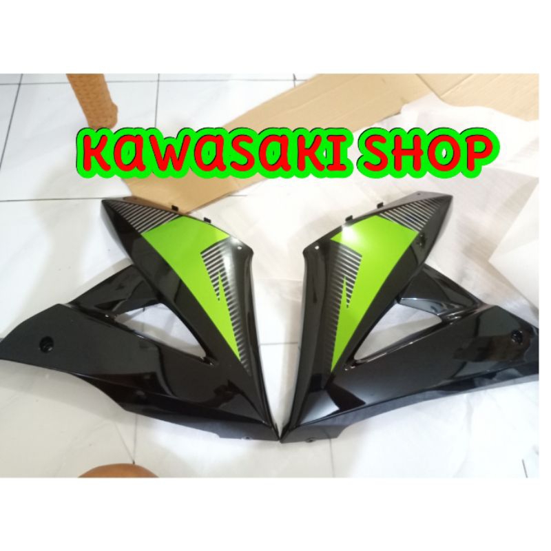 fairing bawah ninja rr new hijau 2014 original kawasaki