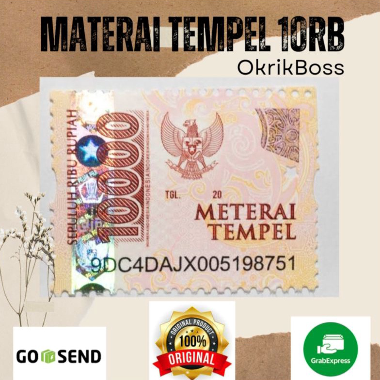 

12.12 SALE Meterai Asli 10000