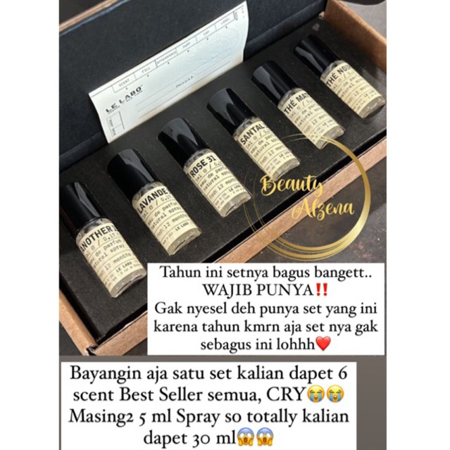 LE LABO DISCOVERY SET 5 ML x 6 SCENT
