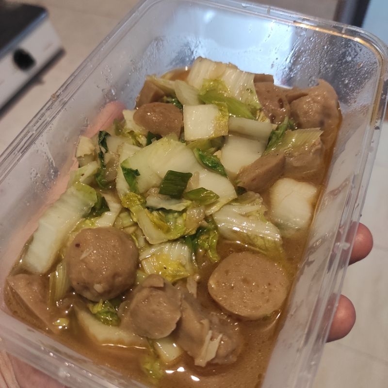 

sambal lauk pauk siap saji sawi putih