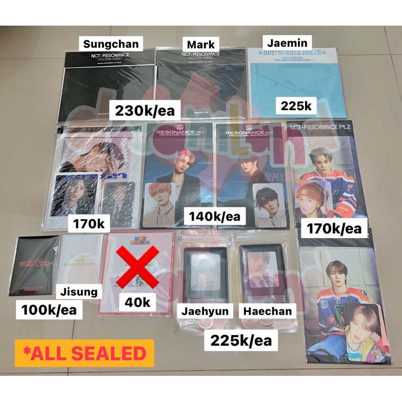 HOLOGRAM LENTICULAR MARK SUNGCHAN JAEHYUN CAHOL HAECHAN JAEHYUN AR TICKET JAEMIN FORTUNE CARD THE LI