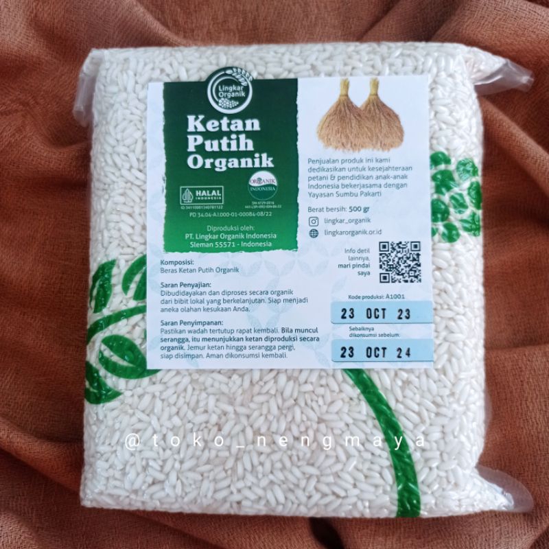 

Ketan Putih Organik Lingkar Organik 500 g EXP 10/24