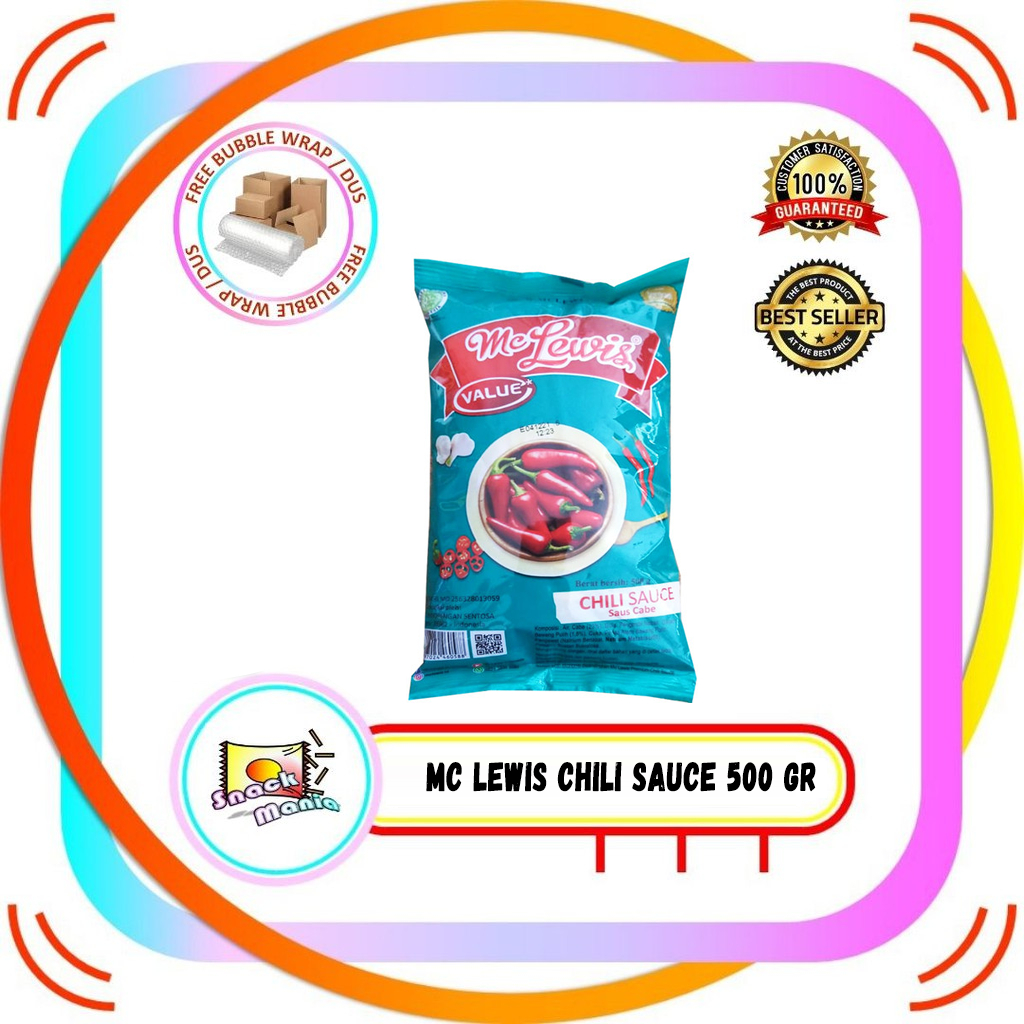 

Mc. Lewis Saus Chili Sauce Cabe Lombok Pedas ~ 500 gr