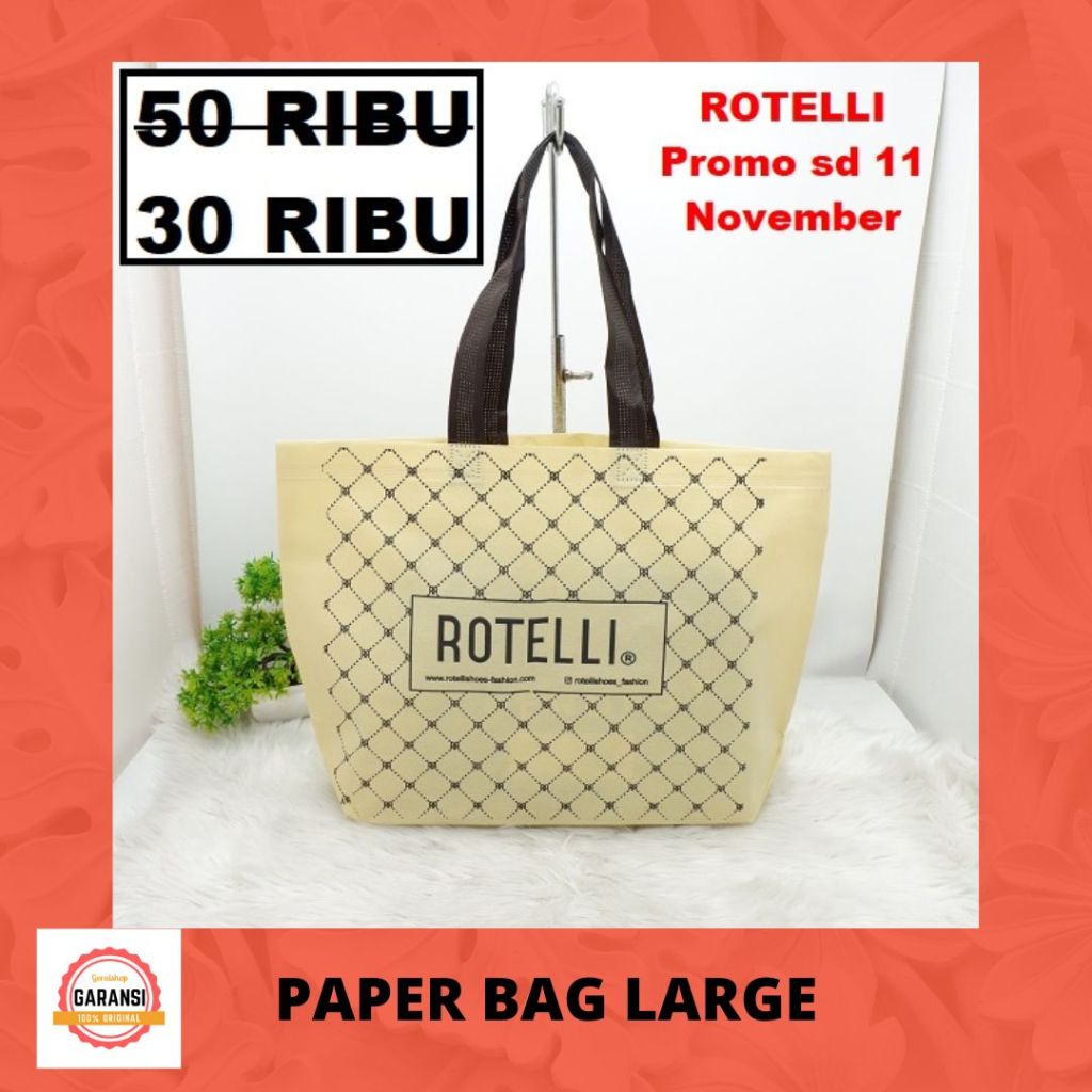 SALE Tas Kantong Belanja Paper Bag Rotelli