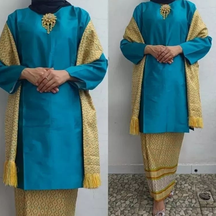 SETELAN BAJU KURUNG MELAYU//SETELAN BAJU KURUNG SONGKET+SELENDANG//SETELAN SONGKET PADANG//SETELAN K