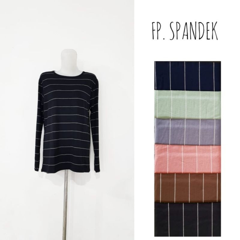 Kaos iwata / Atasan wanita / Rayon motif salur