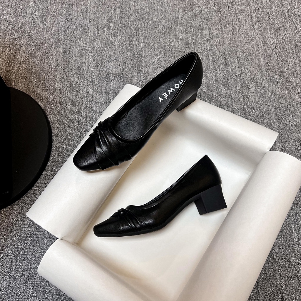 Rowey Sepatu Pansus Kerja Wanita Hak Tahu 5cm Gita