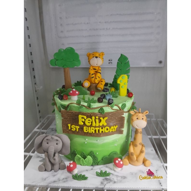 

KUE ULANG TAHUN ANIMAL ZOO / CAKE BIRTHDAY ZOO / ANIMAL CAKE / KUE ULTAH BINATANG / SAFARI CAKE BIRTHDAY