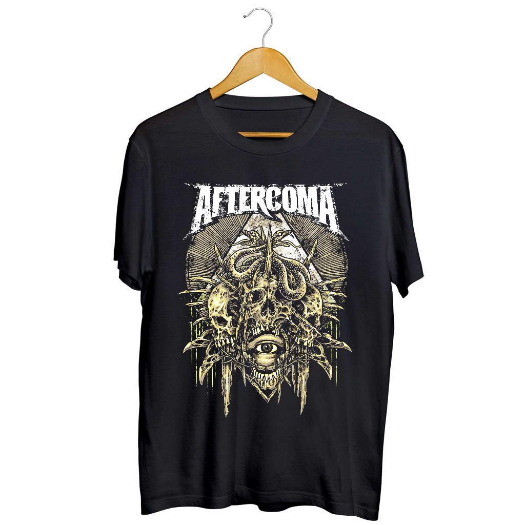 KAOS BAND AFTERCOMA/TSHIRT MUSIK ROCK AFTERCOMA / KAOS BAND METAL