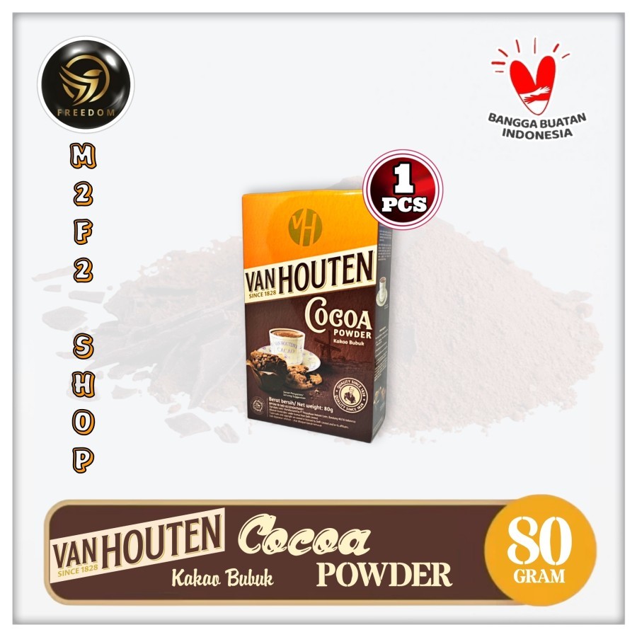 

Delfi Van Houten Cocoa Powder | Kakao Bubuk - 80 gr (Kemasan Satuan)