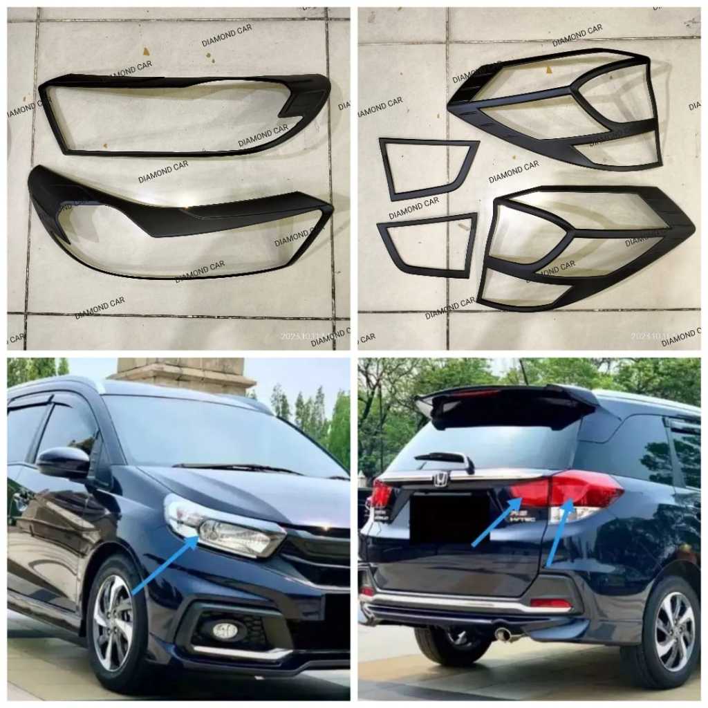 MOBILIO 2018-2020 GARNISH LAMPU DEPAN BELAKANG HITAM DOFF MOBILIO RS