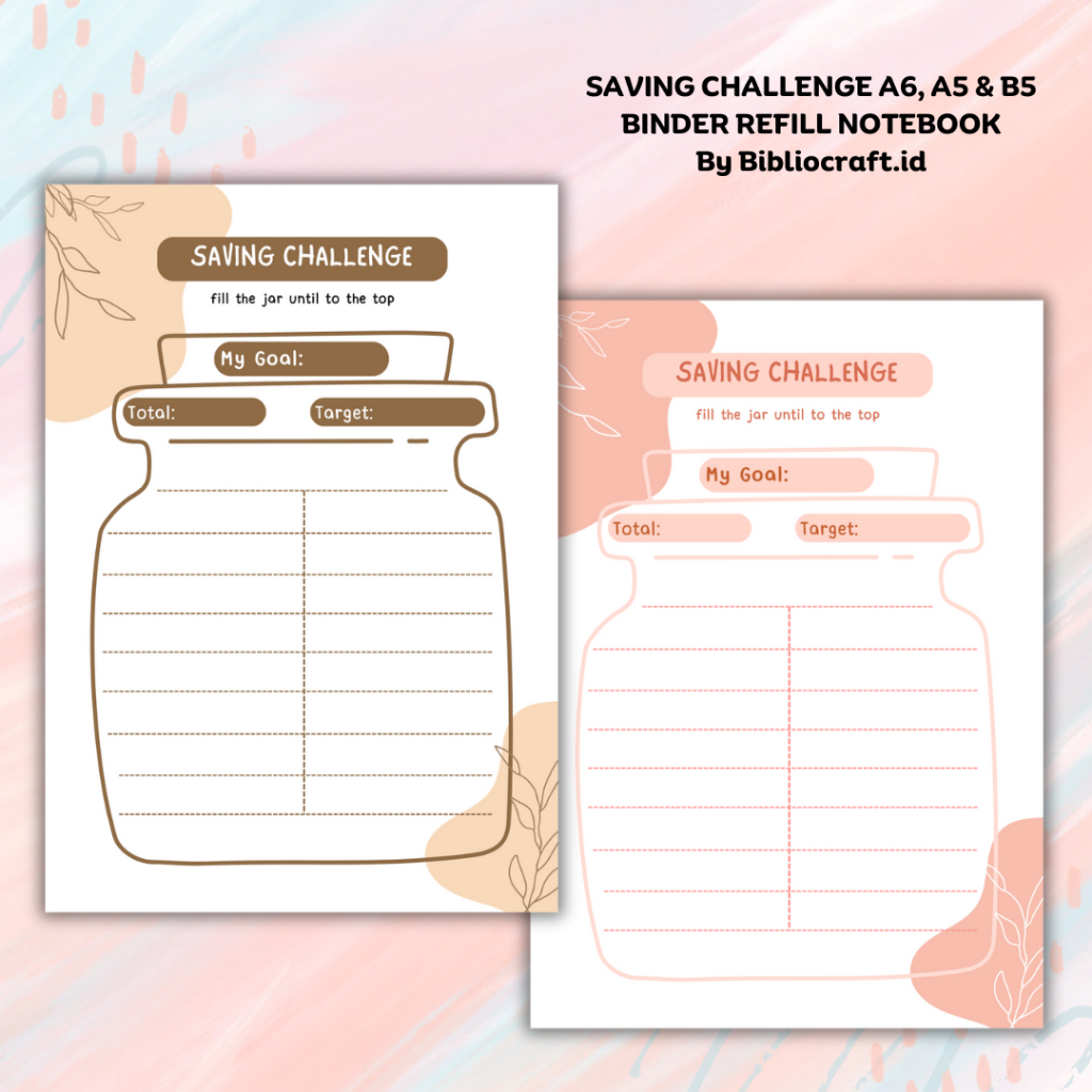 

[SC 2.0] Loose Leaf A6, A5 & B5 - Saving Challenge Kertas Binder