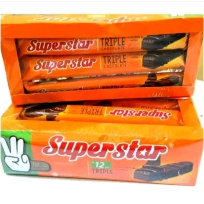 

superstar coklat wafer isi 12