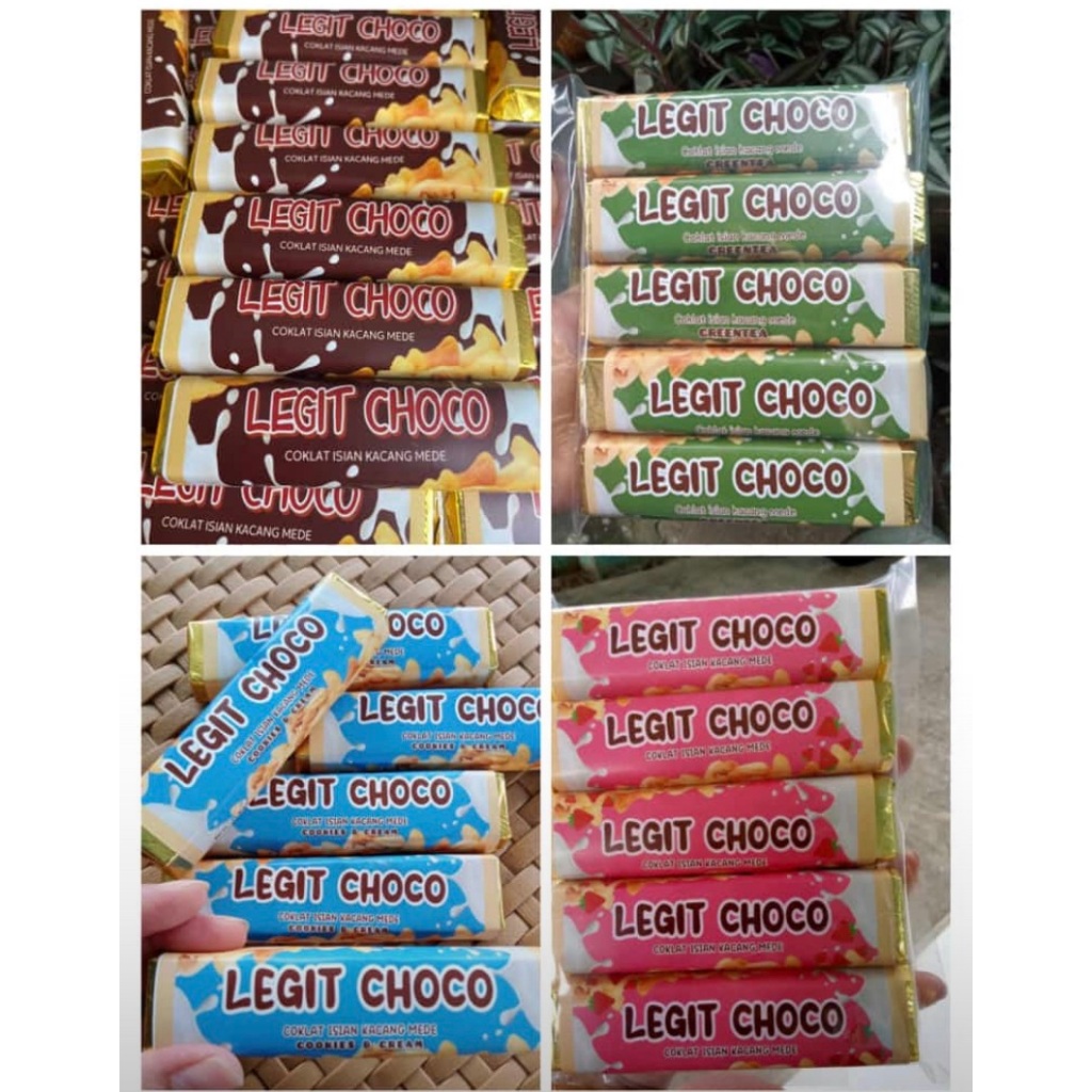 

COKELAT ISI KACANG MEDE LEGIT CHOCO 1 PAK ISI 10 PCS