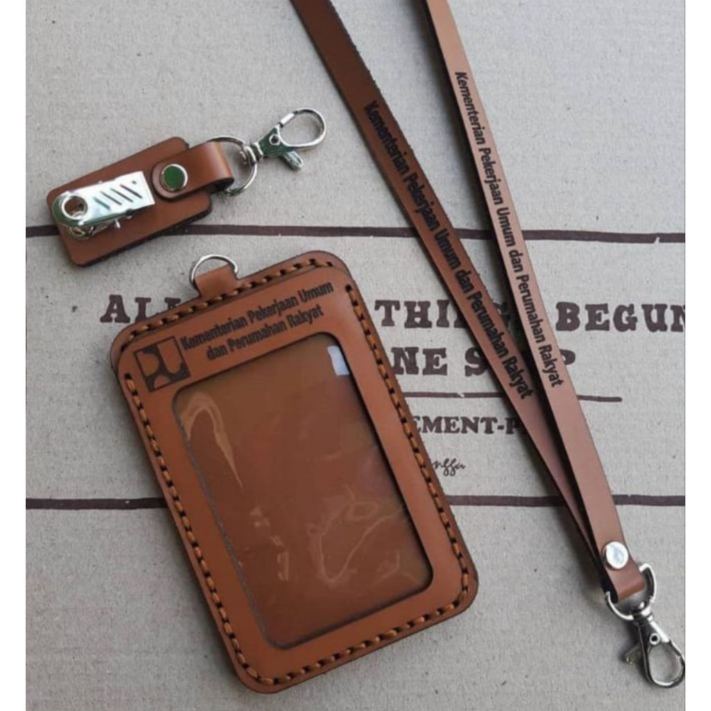 

Name Tag Id Card Holder Kulit Asli GARUT Cstom Logo dan Nama - Id Card Holder Kulit Cstom