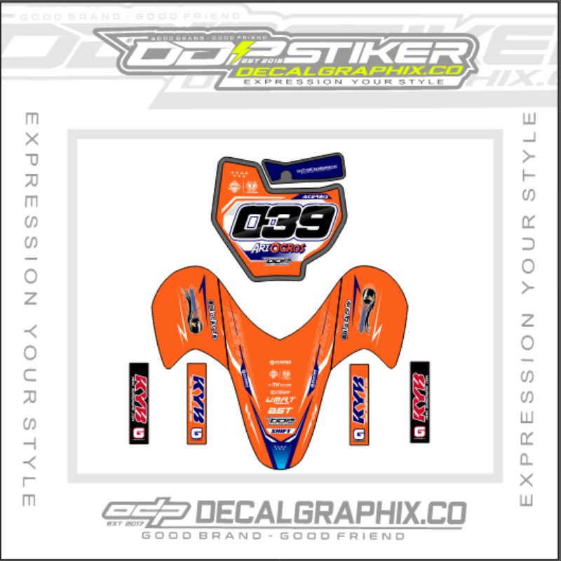 papan nomor spakbor RBT only custom decal