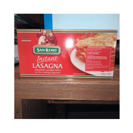 

San Remo Instant Lasagna Sheet 250gr