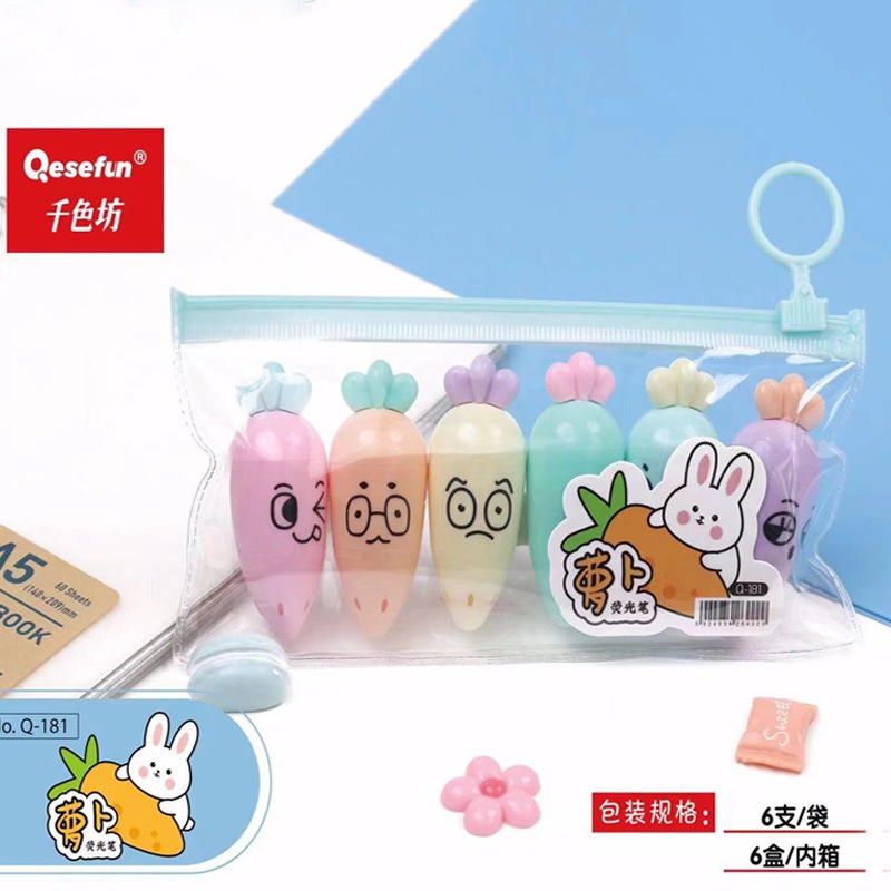 

Ice Cream Stabilo / Spidol Es Krim / Stabilo Es Krim / Stabilo Lollipop / Highlighter Carrot Wortel / Es Krim Stabilo