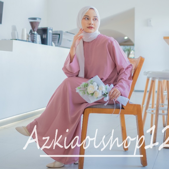 (BISA COD) ABAYA TURKI BASIC ABAYA WANITA