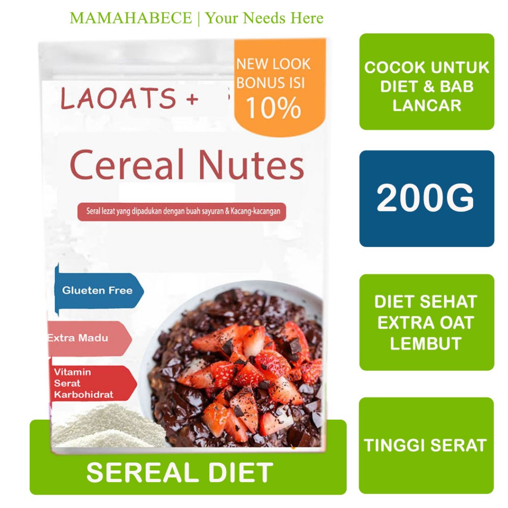 

Sereal Diet Makanan Diet Rendah Kalori Pengganti Makan Susu Diet Pelangsing Penurun Berat Badan Cereal Diet Laoats